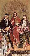 STRIGEL, Hans II, Sts Florian, John the Baptist and Sebastian wr